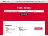 Website Screenshot Avis Car Rental