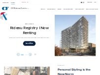 Website Screenshot CF Rideau Centre