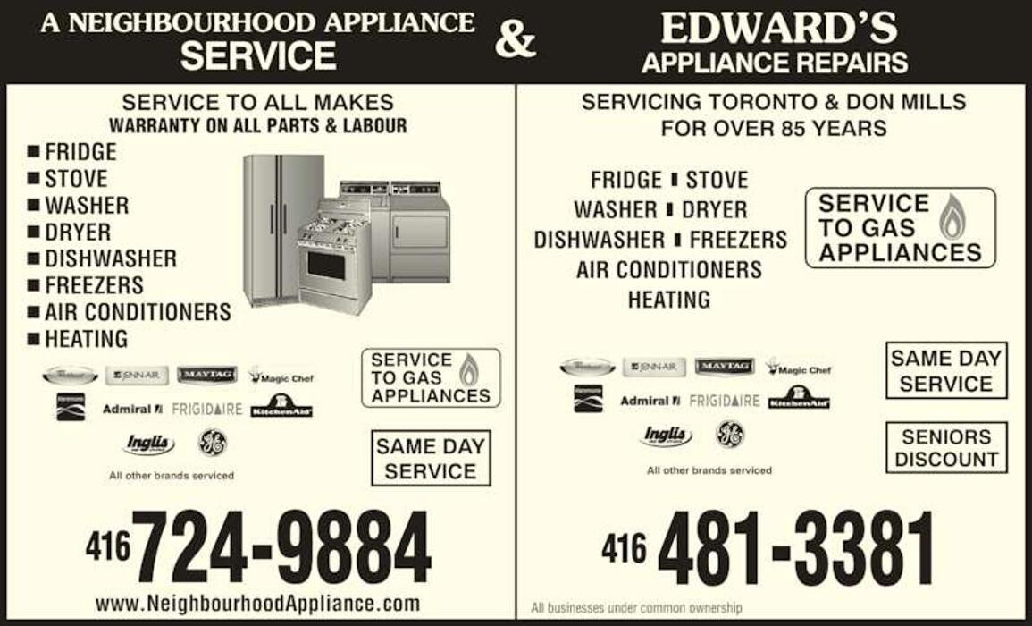 Images A Neighbourhood Appliance Service