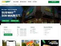 Website Screenshot Subway