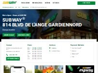 Website Screenshot Subway