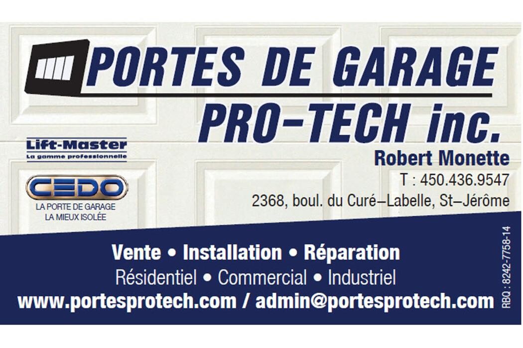 Images Les Portes de Garage Pro-Tech Inc