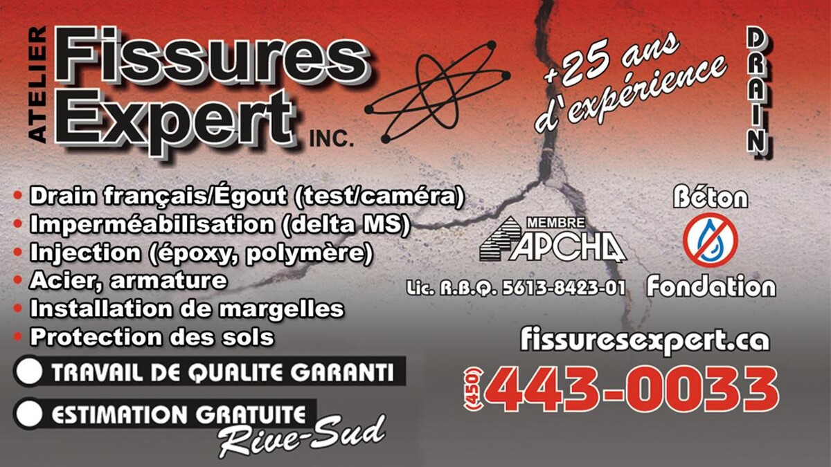 Images Fissures Expert Inc - Drain français Rive-Sud