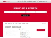 Website Screenshot Avis Car Rental
