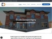 Website Screenshot Étude Derepentigny