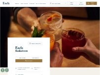 Website Screenshot Earls Kitchen + Bar