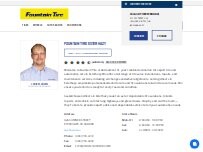 Website Screenshot Fountain Tire