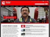 Cummins Western Canada website screenshot
