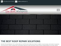 The Roof Whisperer website screenshot