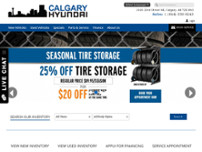 Calgary Hyundai website screenshot