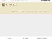 Allan Rug Company website screenshot