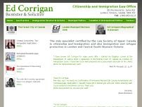 Citizenship and Immigration Law Office website screenshot