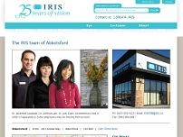 Iris Optometrists and Opticians website screenshot