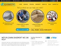 Aquamaster Drain, Plumbing & Waterproofing Inc. website screenshot