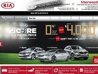 Sherwood Kia website screenshot