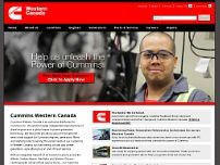 Cummins Western Canada website screenshot