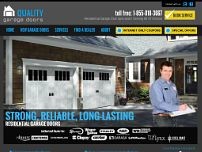 Quality Garage Doors website screenshot