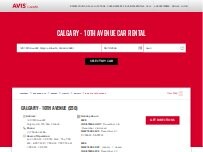 Website Screenshot Avis Car Rental