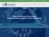 Professional Accounting & Tax Returns CGA website screenshot