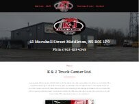 Website Screenshot K&J Truck Center