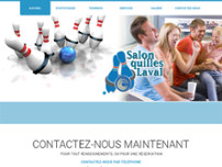 Salon De Quilles Laval website screenshot