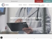 Website Screenshot Medporium Solutions Inc
