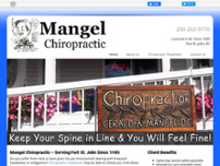 Mangel Chiropractic website screenshot