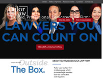 Tailor Law Professional Corporation website screenshot
