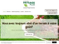 Website Screenshot Paysage Plus