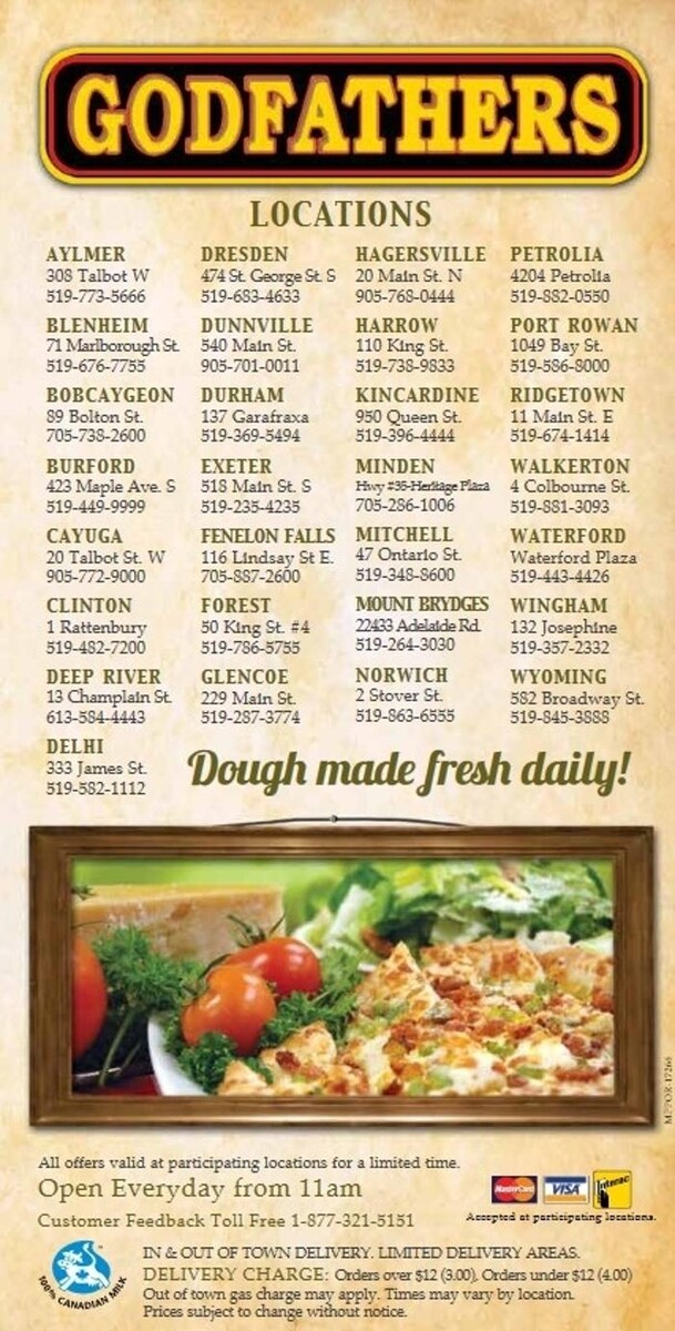 Images Godfathers Pizza - Deep River