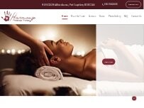 Website Screenshot Harmony Massage Therapy