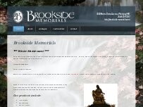 Website Screenshot Brookside Memorials Ltd