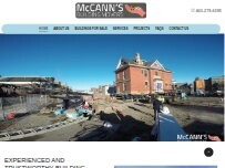 Website Screenshot McCann's Building Movers Ltd