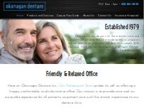 Website Screenshot Okanagan Denture Inc