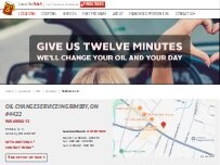 Website Screenshot Take 5 Oil Change