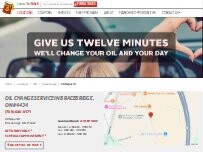 Website Screenshot Take 5 Oil Change