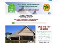 Website Screenshot Barrie Tent & Awning
