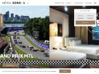 Website Screenshot Hôtel Zéro1