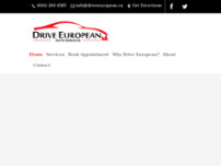 Drive European Auto Services website screenshot