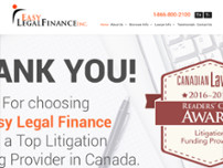 Easy Legal Finance website screenshot