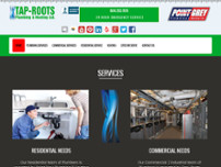 Tap Roots Plumbing & Heating Ltd. website screenshot