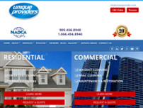 Unique Furnace and Duct Cleaning Inc. website screenshot