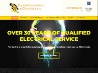 Website Screenshot Falcon Electrical & Control Ltd