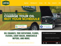 LubeVan Mobile Oil Changes website screenshot