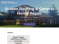 Stokes Roofing and General Home Repair website screenshot