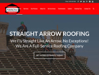 Straight Arrow Roofing website screenshot
