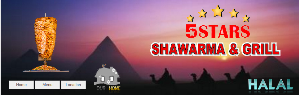 5 Stars Shawarma & Grill Logo
