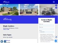Website Screenshot Maple Gardens