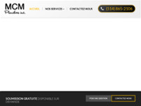M C M Planchers INC. website screenshot