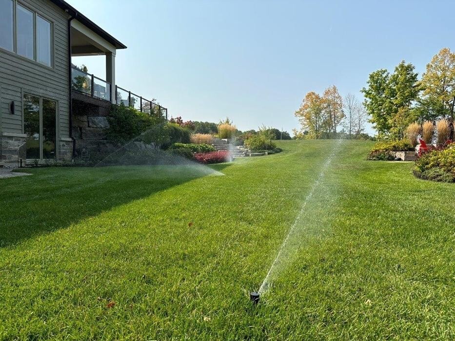Images Empire Green Lawn Sprinkler's, Ltd & Knight Lights Landscape Lighting